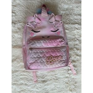 Under One Sky Unicorn XL Backpack Pink Love Hearts Girls Kids School Bag